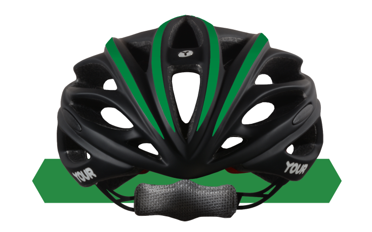 YOUR-Helmets-Team-Black-01-Front-Forest-Green-Stripes.png