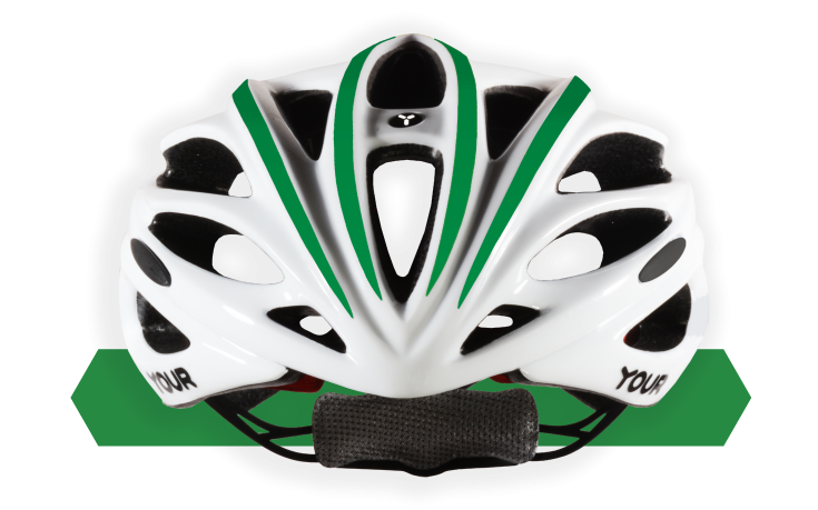YOUR-Helmets-Team-White-01-Front-Forest-Green-Stripes.png